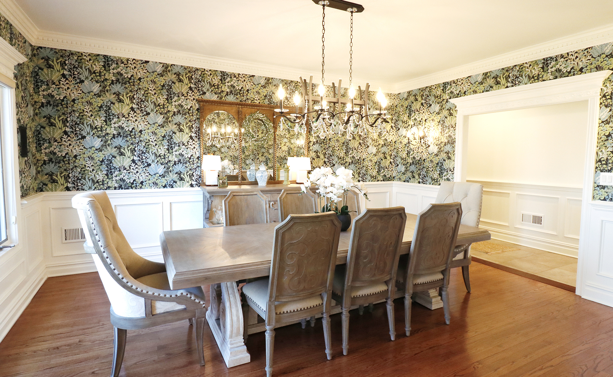 Dining Room in a Home Remodeling Project in Colts Neck in Monmouth County NJ by Rasinski Construction