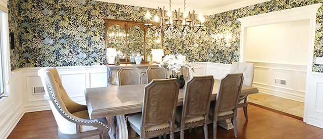 Dining Room in a Home Remodeling Project in Colts Neck in Monmouth County NJ by Rasinski Construction