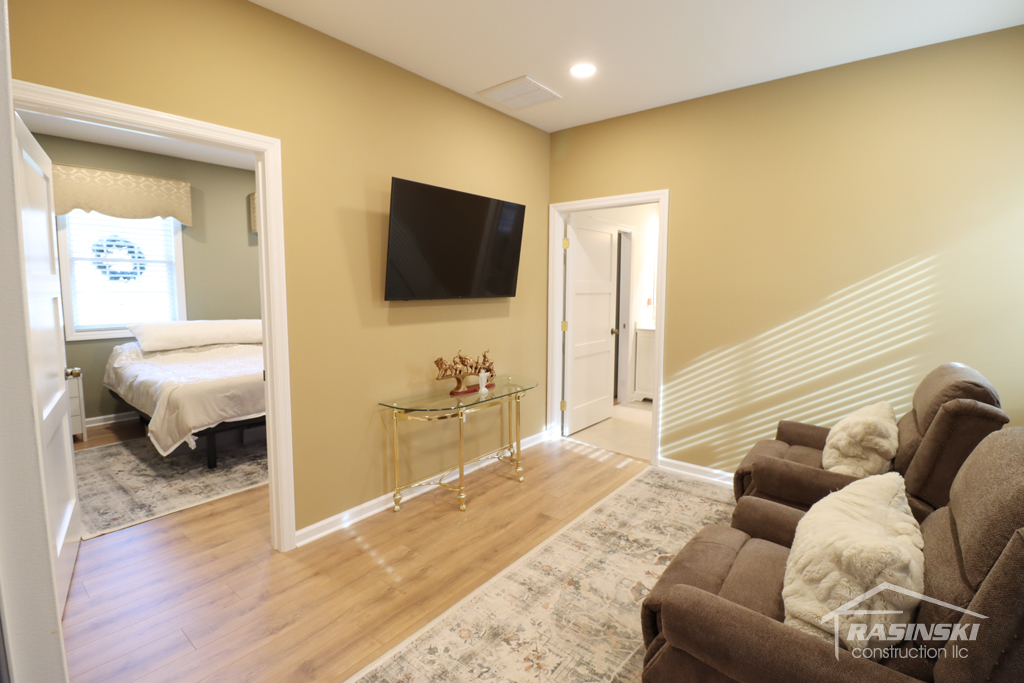In law suite home addition completed by Rasinski Construction of central NJ