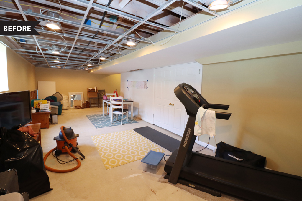 Mercer county NJ finished basement project by Rasinski Construction | RasinskiConstructionNJ.com