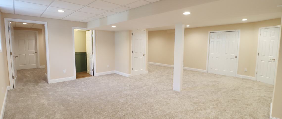 Mercer county NJ finished basement project by Rasinski Construction | RasinskiConstructionNJ.com