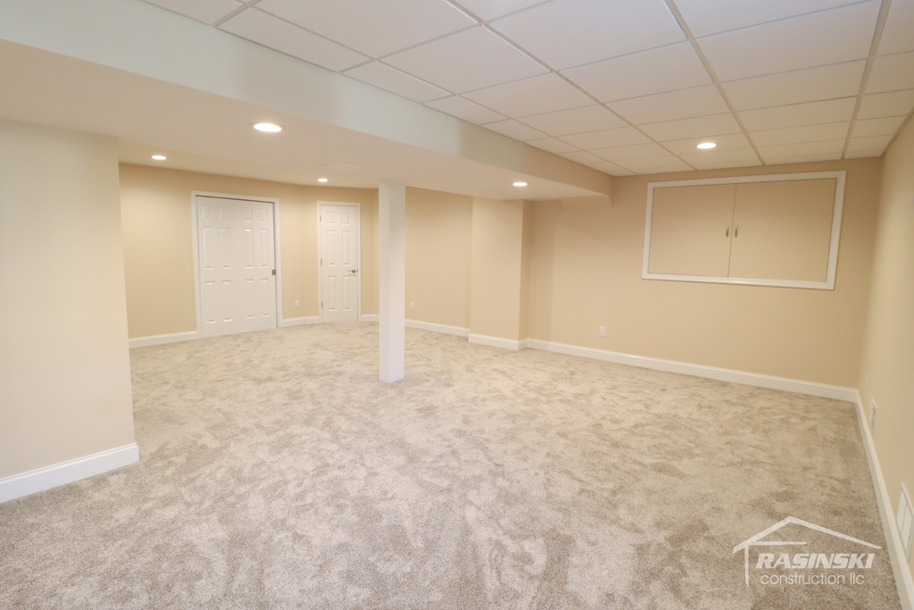 Mercer county NJ finished basement project by Rasinski Construction | RasinskiConstructionNJ.com