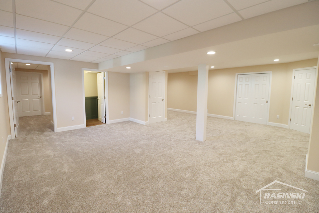 Mercer county NJ finished basement project by Rasinski Construction | RasinskiConstructionNJ.com