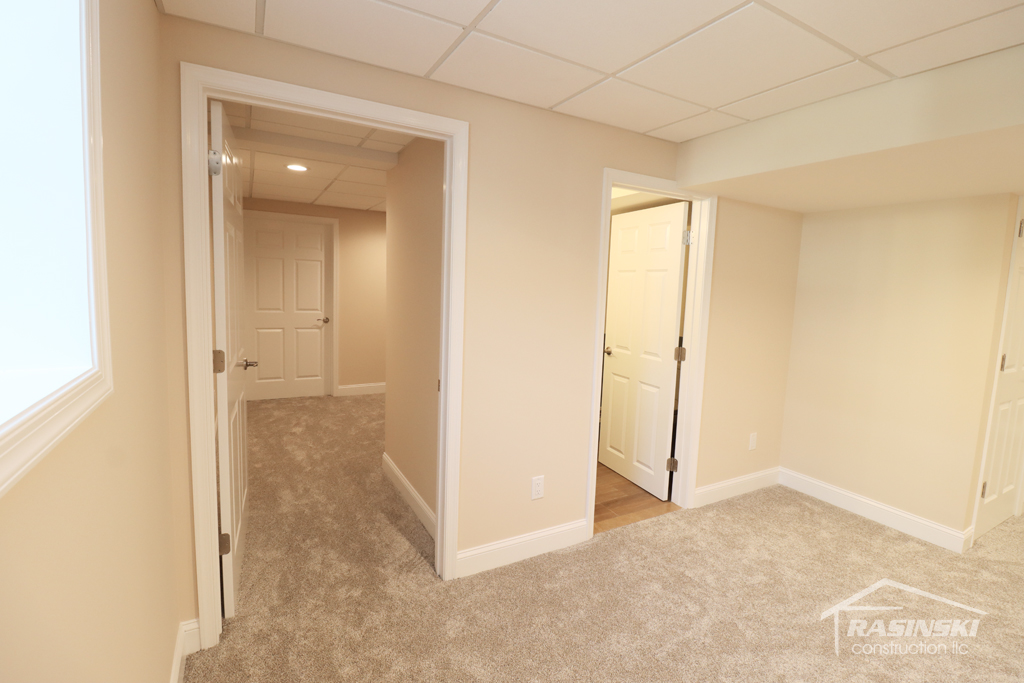 Mercer county NJ finished basement project by Rasinski Construction | RasinskiConstructionNJ.com