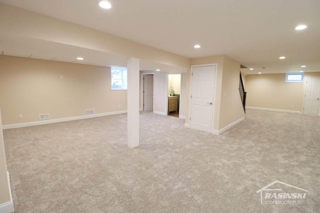 Mercer county NJ finished basement project by Rasinski Construction | RasinskiConstructionNJ.com